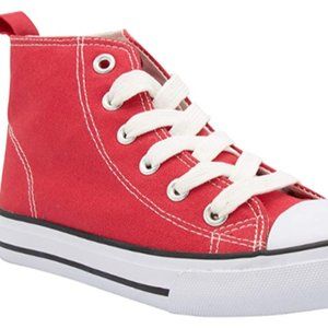 Fashionable high top canvas sneakers
